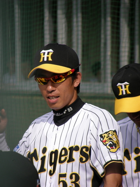 赤星憲広選手 起し プロ野球 阪神タイガース タテジマユニフォーム